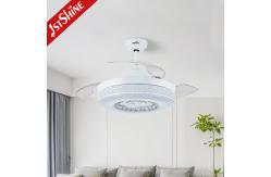 China Embedded Industrial 6 Speeds Remote Control Retractable Ceiling Fan With LED Light supplier