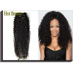 Grade 6A Virgin Hair Deep Wave Style Natural Black 1b# Can Be Dyed Human Hair Extensions for sale
