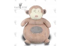 China Monkey Stuffed Animal Sofa Pink Monkey Couch Huggable 48 X 41cm supplier