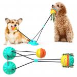 Grinding Teeth Interactive Pet Toys Strong Sucker Indestructible Bouncy Dog Ball OEM for sale