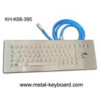 70 Keys Ruggedized Keyboard , Stainless Steel Access Kiosk Keyboard with trackball for sale