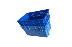 China 60X40 Polyethylene Plastic Moving Crate Reusable 50Kg Stackable supplier