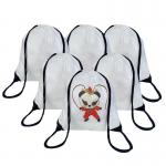 Sublimation Non woven Drawstring Bag Custom Drawstring Backpacks for sale