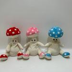 3 Clrs Recording & Repeating Mushroom W/ Twist Neck Plush Toy for sale