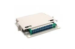 China Steel Sliding Fixed Sc FTTH Termination Box , 24 Port Fiber Termination Box supplier