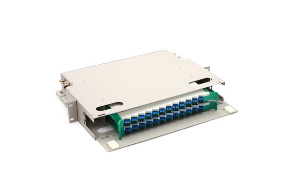 Steel Sliding Fixed Sc FTTH Termination Box , 24 Port Fiber Termination Box