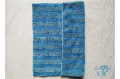 China Multi-Functional Replacement Microfiber Wet Towel Mop Pad Blue Foldable supplier
