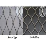 2mm 2 Types Stainless Steel Wire Rope Mesh For Decoration And Safety Project for sale