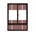 OEM Vertical Aluminum Sliding Window And Door For Basement Apartment for sale