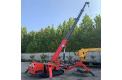 China Electric And Diesel Power Spider Crawler Crane In Red supplier