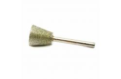 China 25mm Inverted Cone Diamond Burr Bits Masonry Carving Tools For Gem Stone supplier