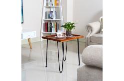 China Vanity 5L MDF Painting Living Room Coffee Table Finger Joint Teak Wood supplier