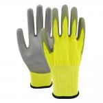 CE EN388 HPPE Shell PU Dipped Gloves , Level 5 Cut Resistant Impact Gloves for sale