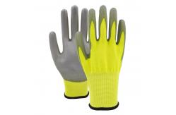 China CE EN388 HPPE Shell PU Dipped Gloves , Level 5 Cut Resistant Impact Gloves supplier