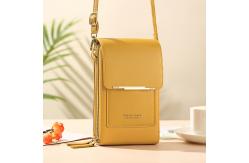 China Mirror Touch Screen Mobile Phone Bag Wallet Card Case Female Shoulder Bag supplier