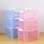 5L 15L Yards Clear Car Plastic Organizer Box With Handle