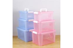 China 5L 15L Yards Clear Car Plastic Organizer Box With Handle supplier