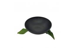 China 7'' Home Melamine Soup Bowl Dinnerware Matte Black Deep Round supplier