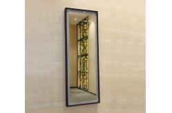 China Wooden Frame Full Length Illuminated Mirror Custom Adjustable Lighting supplier