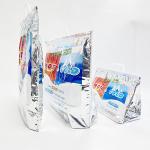 Plastic Silver Custom Disposable Hot Cold Thermal Bag For Frozen Food