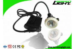 China IP67 Led Mining Cap Lights , Rechargeable Underground Safety Headlamps 10000lux 6.6Ah supplier