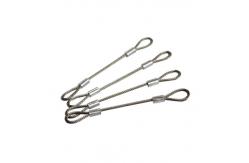 China Display Wire Rope Lanyard Steel Wire Sling Stainless Steel With String Loops supplier