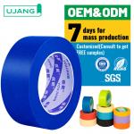 Anti-UV 14 Days  High Adhesive Crepe Paper Masking Tape Painters Blue Masking Tape for Indoor Decoration Printing for sale