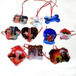 Sublimation Acrylic Pendant Blank Resin Ornament Blank Christmas Ornaments For Personalization for sale
