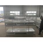 Customized Portable Stacking Racks Easy Mobility With Caster Wheels