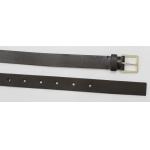 Coffee Color Mens Casual Belts With Gold Buckle , Durable Casual Dress Belt for sale