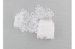 China 6cm Width Water Soluble Lace Polyester Lace For Clothing Azo Free supplier
