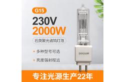 China 230v 2000 Watt Quartz Iodine Lamp G15 Explosion Proof High Power supplier