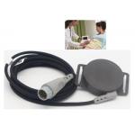 Corometrics 116 118 Fetal Doppler Ultrasound Probe 12 Pin Round Gray Connector for sale