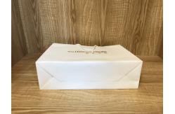 China 250gsm Recycled ODM White Paper Shopping Bags With Handles supplier