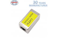 China Shielded Rj45 Keystone Jack Cat5e Metal Straight Through Inline Coupler supplier