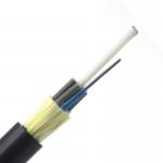 50-100m Mini Span 12-96 Core Fiber Optic Cable ADSS With Single Jacket for sale