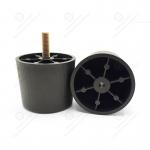 Black Plastic Furniture Legs Furniture Accessories Durable Support Sofa Legs