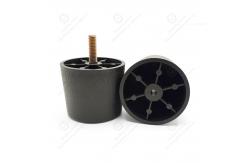 China Black Plastic Furniture Legs Furniture Accessories Durable Support Sofa Legs supplier