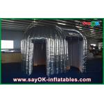 Inflatable Party Decorations Custom Made Silvery Led Photobooth Inflatable Advertising Tent For Rental for sale