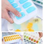 Easy Release Stackable PP TPE 14 Ice Cube Molds For Whiskey