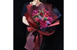 China Circle Holes Florist Wrapping Paper Mesh Rolls Waterproof 60cm*5Y 70-80gsm supplier