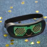 LED Bluetooth Smart Glasses Programmable App Control With Straps for sale