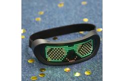 China LED Bluetooth Smart Glasses Programmable App Control With Straps supplier