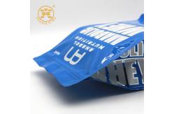 China Customized Plastic Flat Bottom Pouch with Zipper Protein powder packaging bag supplier
