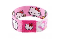 China Personalized RFID Elastic Wristband Custom RFID Fabric Wristband For Amusement Park supplier