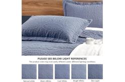 China 3 Piece King Size Bedspreads Soft  Summer Quilt Microfiber 100% Polyester supplier