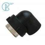 Durable HDPE Socket Fusion Fittings Female Elbow PE100 PN16 SDR11 For Mud Transportation for sale