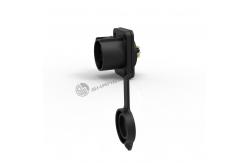 China Female Powercon IP65 Waterproof 3 Core Connector Plastic Black supplier