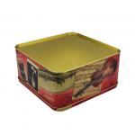 Rectangular Shape Candle Cake Cookies Tin Box Moisture Poof