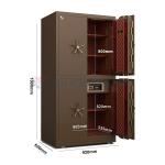 Dual Alarm Heavy Vault Safe Box Door Biometric Fingerprint Lock Can Movable